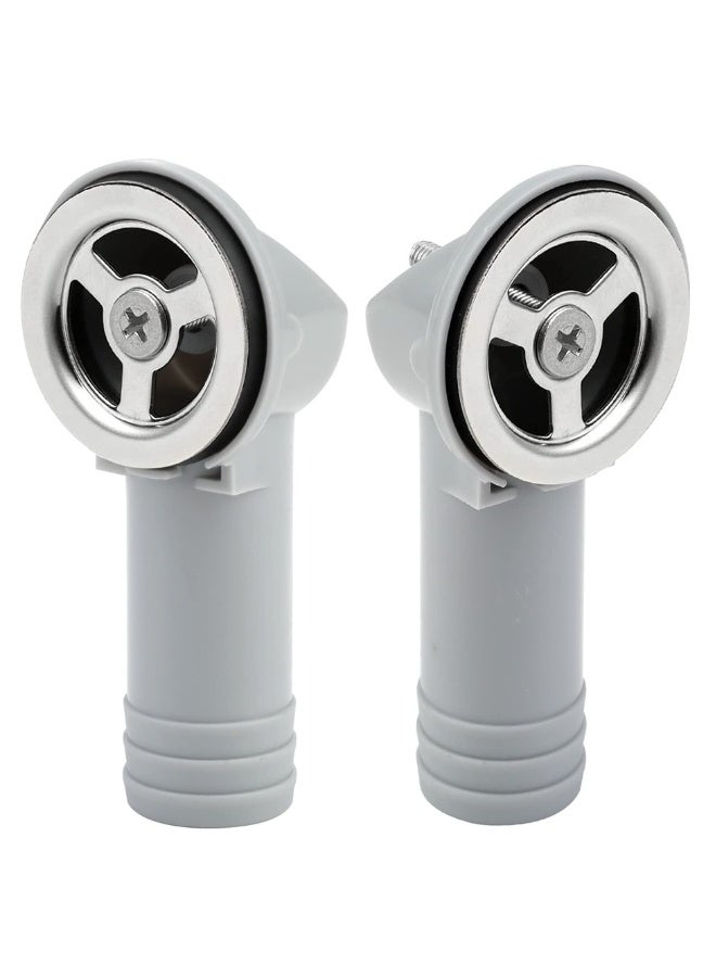 2 PCS Sink Overflow Pipe for Bathroom Kitchen Vanity Artistic Basin, Resistant Sink Hole Drain Covers Tidy Insert Spares